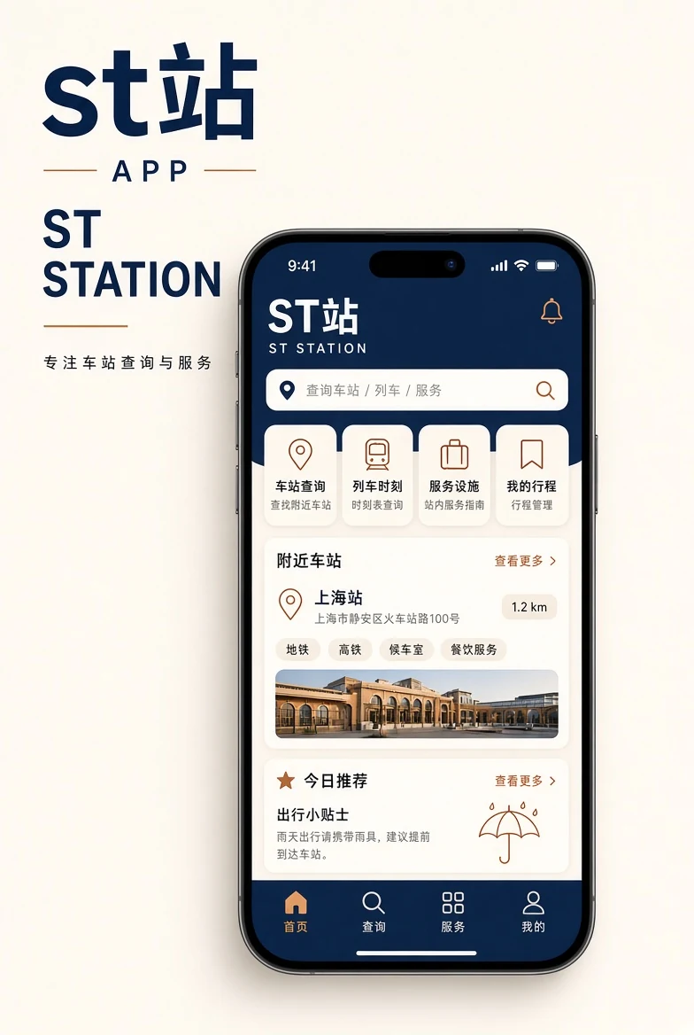 st站APP移动浏览示意
