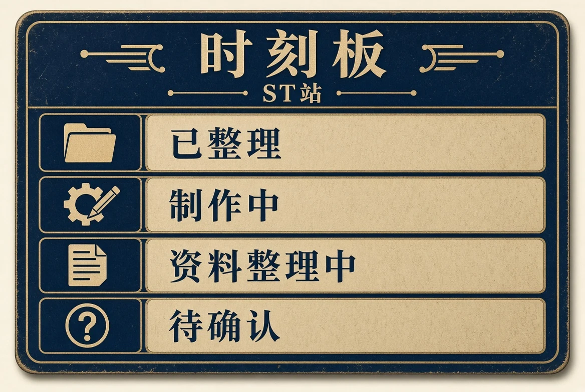 时刻板内容示意